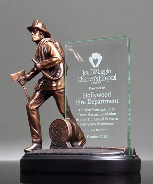 Fire Dept Glass Award
