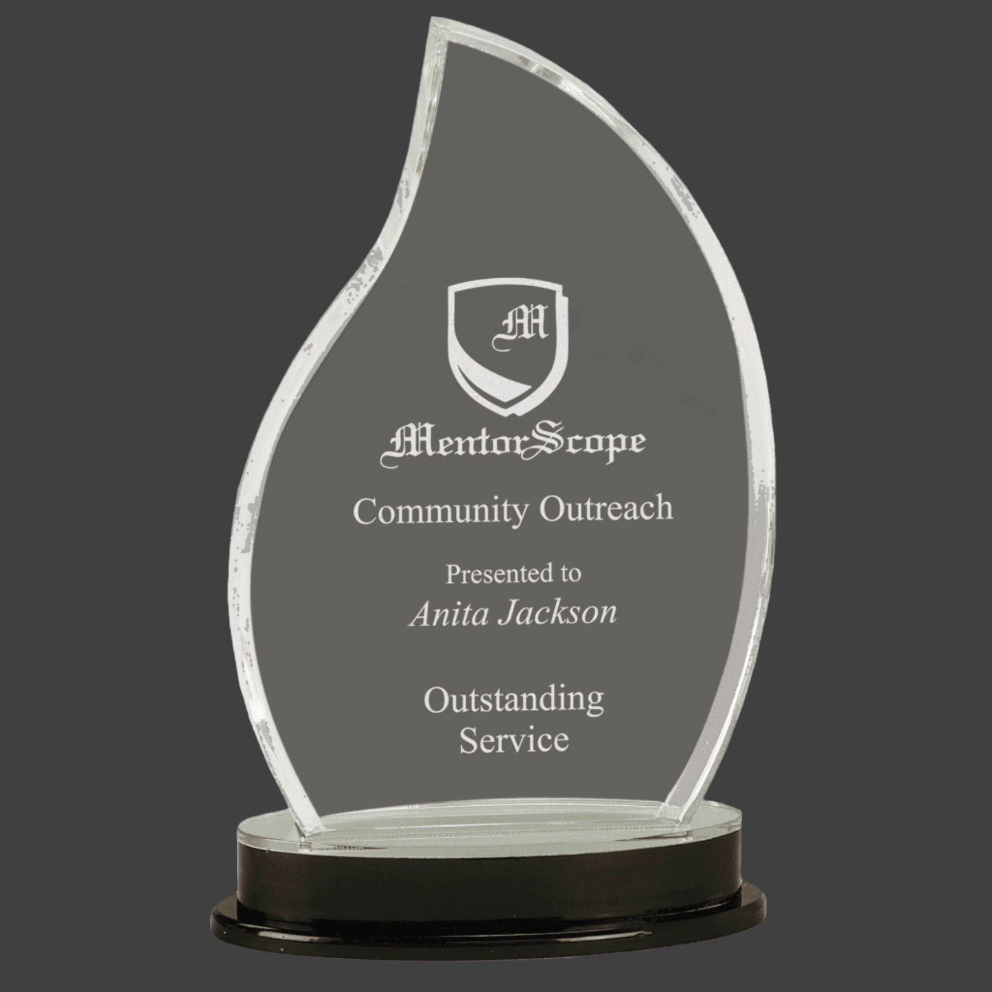 Fire Dept Flame Award