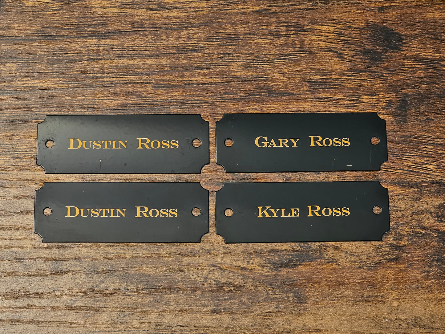 Perpetual Plaque Name Tag Engraving